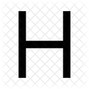 H Alphabet Letter Icon