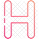 H Letter Alphabet Icon