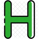 H Letter Alphabet Icon