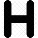 H Letter Alphabet Icon