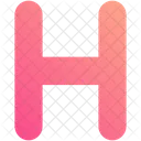 H Letter Alphabet Icon