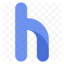 H Letter Alphabet Icon