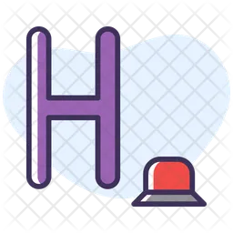 H Letter  Icon