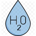 H 2 O Water Science Icon