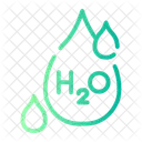 H 2 O Chemistry Water Icon