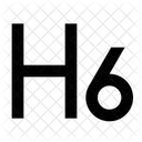 H Icono De Editor Icono De Formato De Texto Icono