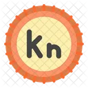 Kuna Croata Moeda Ícone