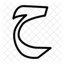 Arabic Language Line Icon