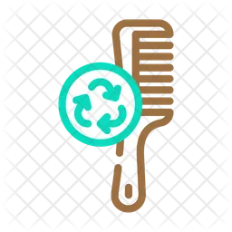 Haarbürste recyceln  Symbol