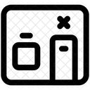 Habitación de aislamiento  Icono