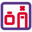 Habitación de aislamiento  Icono