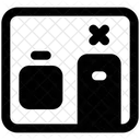 Habitación de aislamiento  Icono