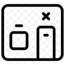 Habitación de aislamiento  Icono