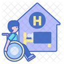 Habitacion De Hotel Para Discapacitados Habitacion Para Discapacitados Hotel Para Discapacitados Icono