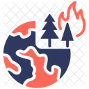 Habitat Destruction Burn Forest Icon