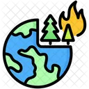 Habitat Destruction Burn Forest Icon