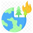 Habitat Destruction Burn Forest Icon