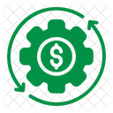 Hacer Dinero Marcha Dollar Icono