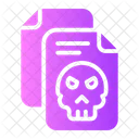 Hacked File Document Data Icon