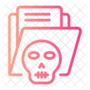 Hacked Data Loss Cyber Crime Icon