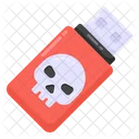 Hacked Flash Drive Hacked Usb Usb Malware Symbol
