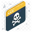 Pirateria Web Peligro De Sitios Web Delitos Ciberneticos Icono