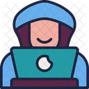 Hacker Person Cyberspace Icon