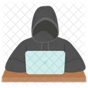 Hacker Programmer Man Icon