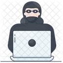 Hacker Fraudster Cybercriminal Icon