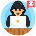 Hacktivist Cybercriminal Ransomware Icon