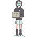 Hacker Cybercrime Attack Icon
