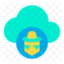 Cloud Hacker Hacking Icon