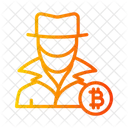 Hacker de bitcoin  Ícone