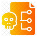 Hacker De Documentos Hacker De Archivos Documento De Peligro Icono