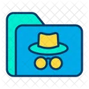 Hackerflusse Spionage Hackdaten Symbol