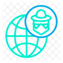 Hacker Globe  Icon