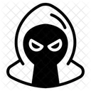 Hacker Hooded Figure  Icon