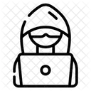 Hacker Cybercriminal Coder Icon