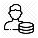 Hacker Database Security Threat Icon