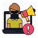 Hacking Cyber Crime Cyber Threat Icon