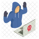 Cyber Crime Cyber Attack Cyber Security Icon