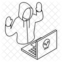 Cybercrime Cyber Attack Cyber Security Icon