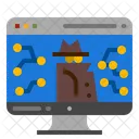 Cyber Network Crime Icon
