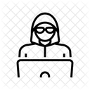 Hacker Work Laptop Icon