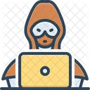 Hacker Crime Intrusos Ícone
