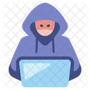 Hacker Laptop Icon