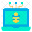 Laptop System Hacker Icon