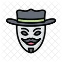 Hacker Mask Anonymous Cyber Crime Icon