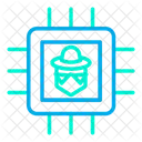 Computer Chip Microchip Hacker Icon