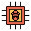 Computer Chip Microchip Hacker Icon